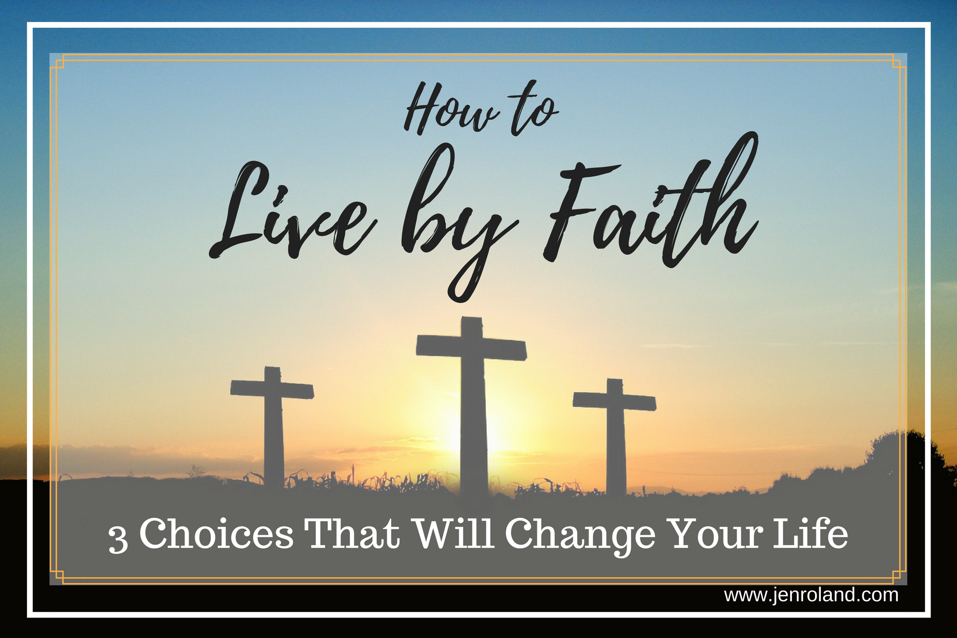 creative presentation of how you live your faith